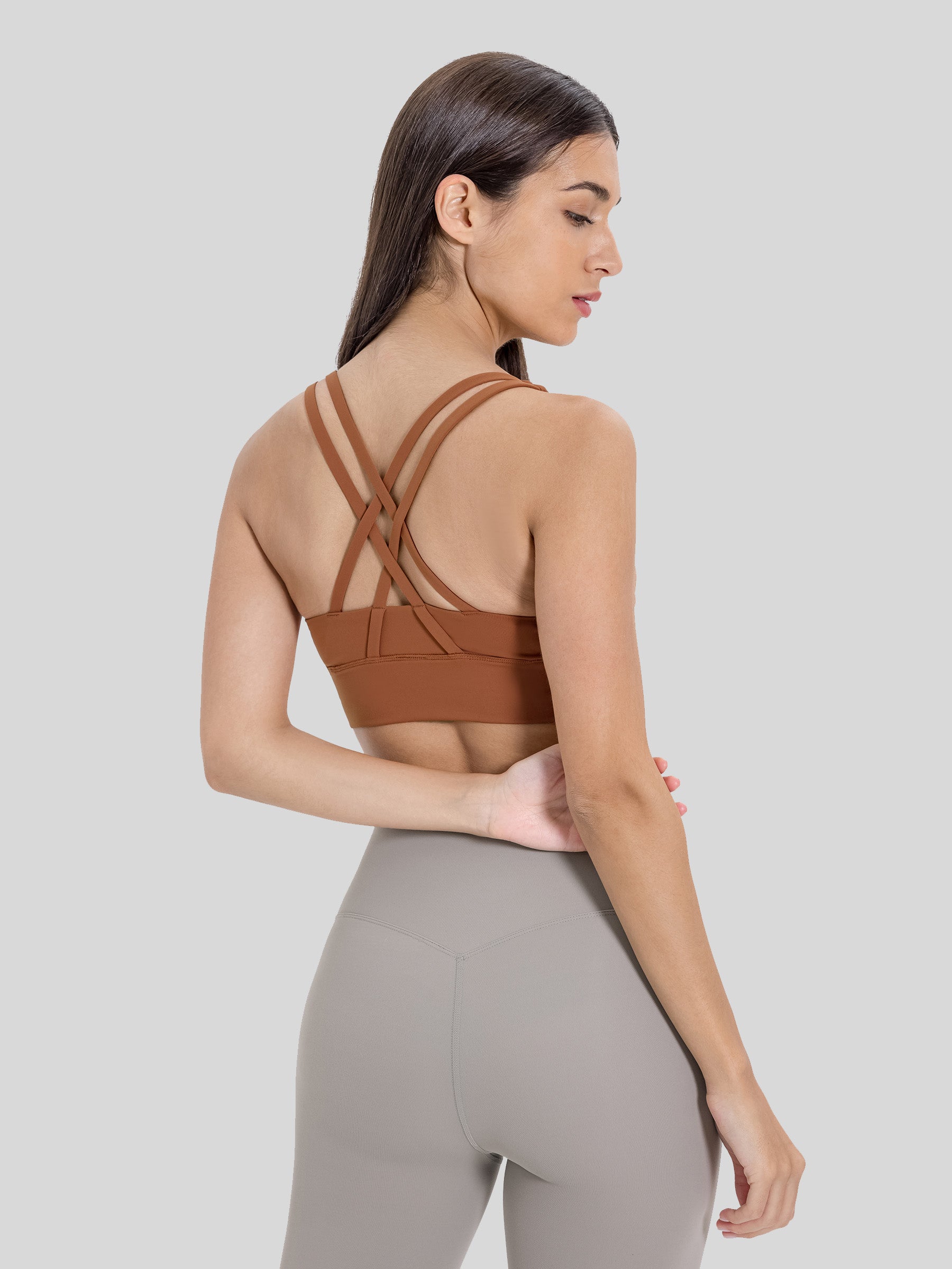 Womens Cross Back Yoga Bra size chart