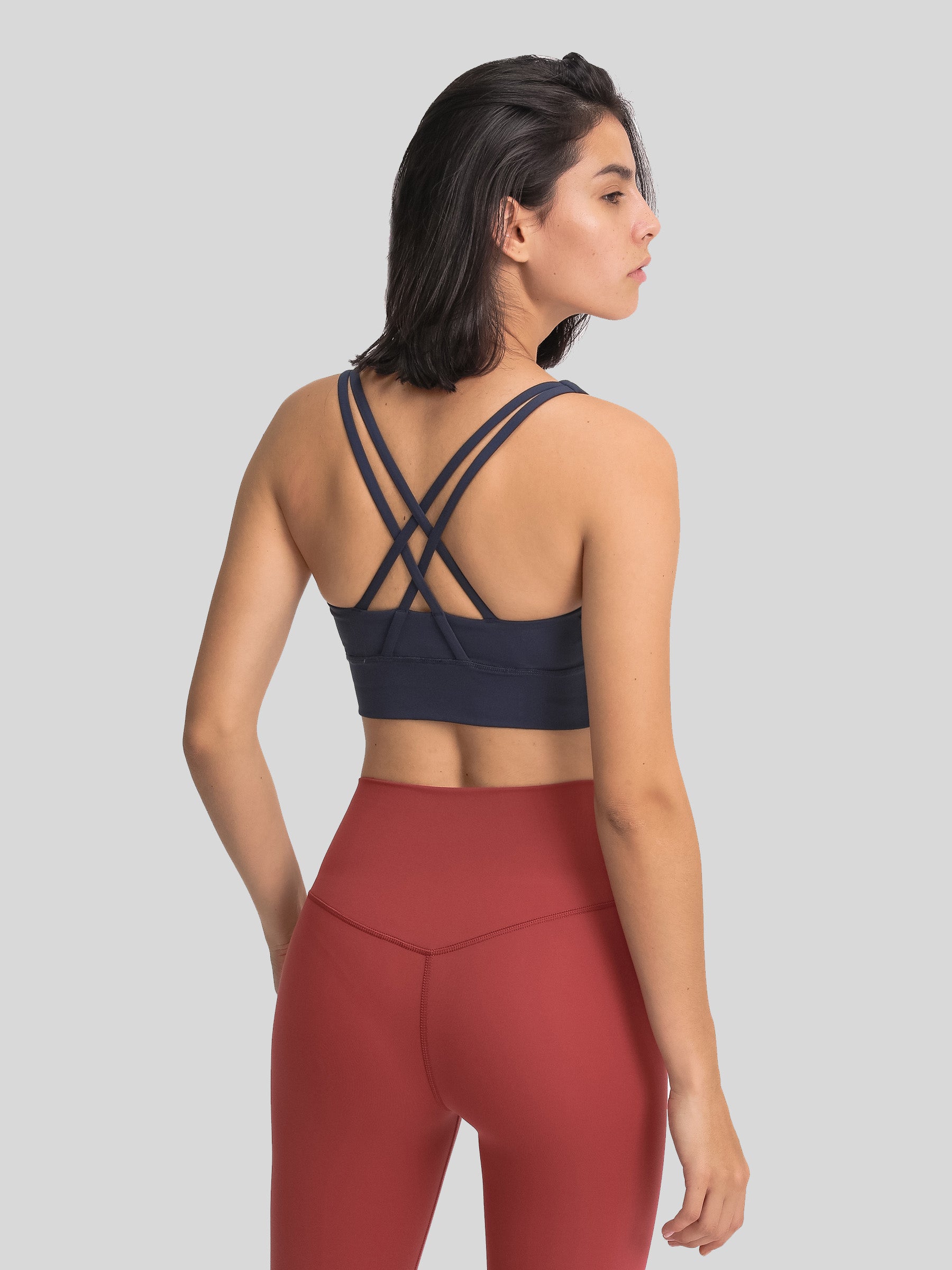 Womens Cross Back Yoga Bra size chart