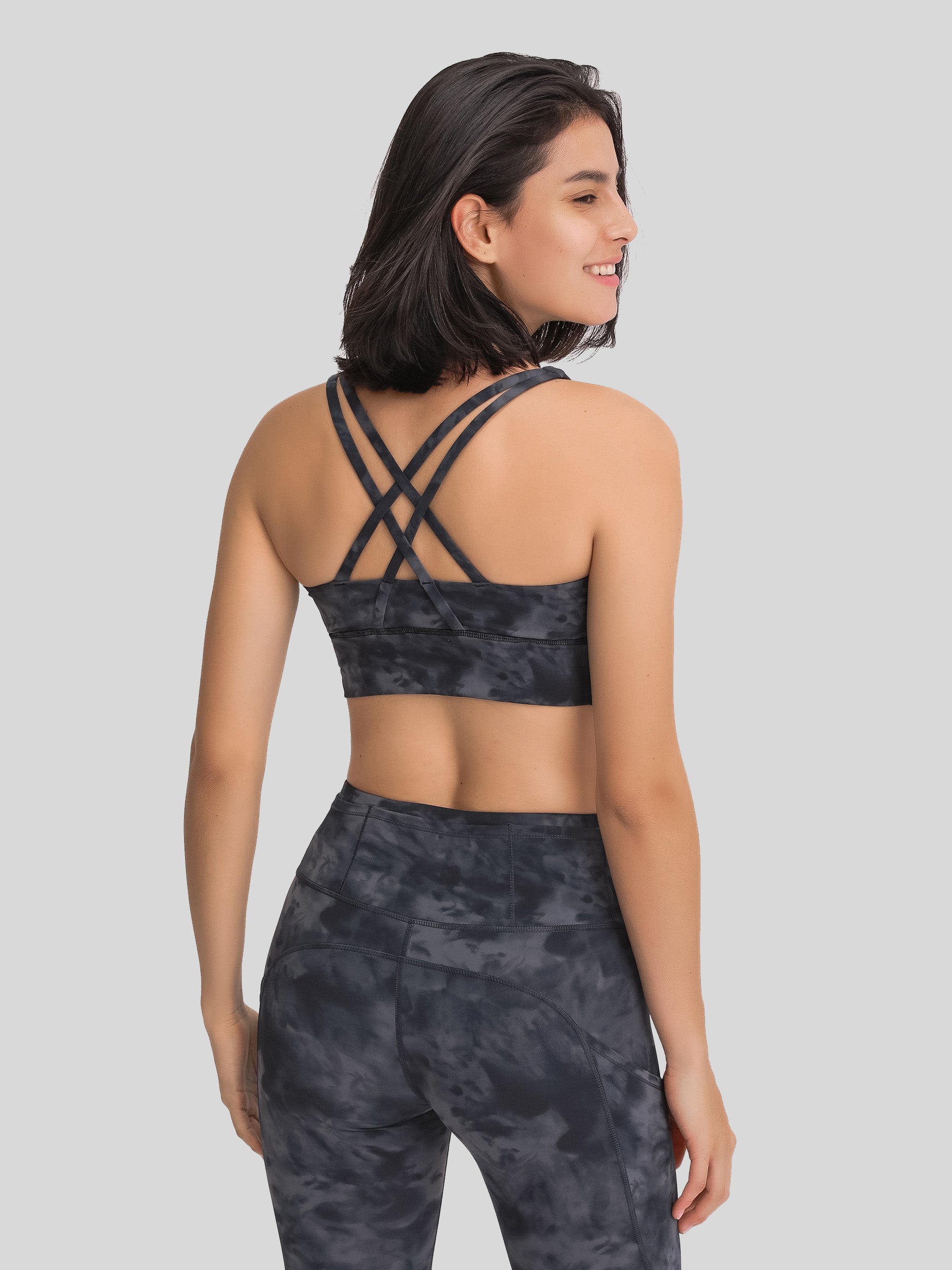 Womens Cross Back Yoga Bra size chart