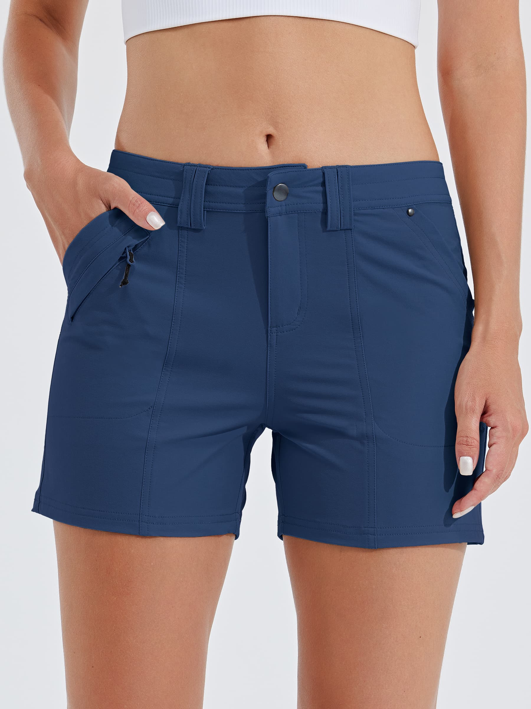 Womens Hiking Shorts 4.5 Inch navy1
