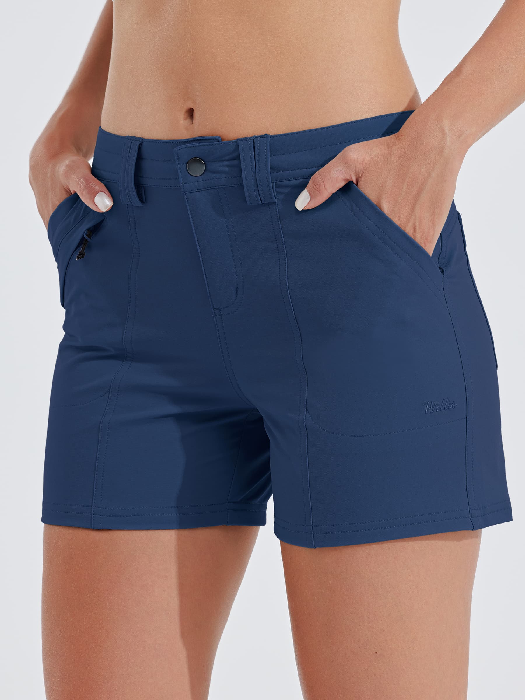 Womens Hiking Shorts 4.5 Inch navy2