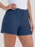 Willit Women's Golf Stretch Shorts 4.5 Inch in navy1