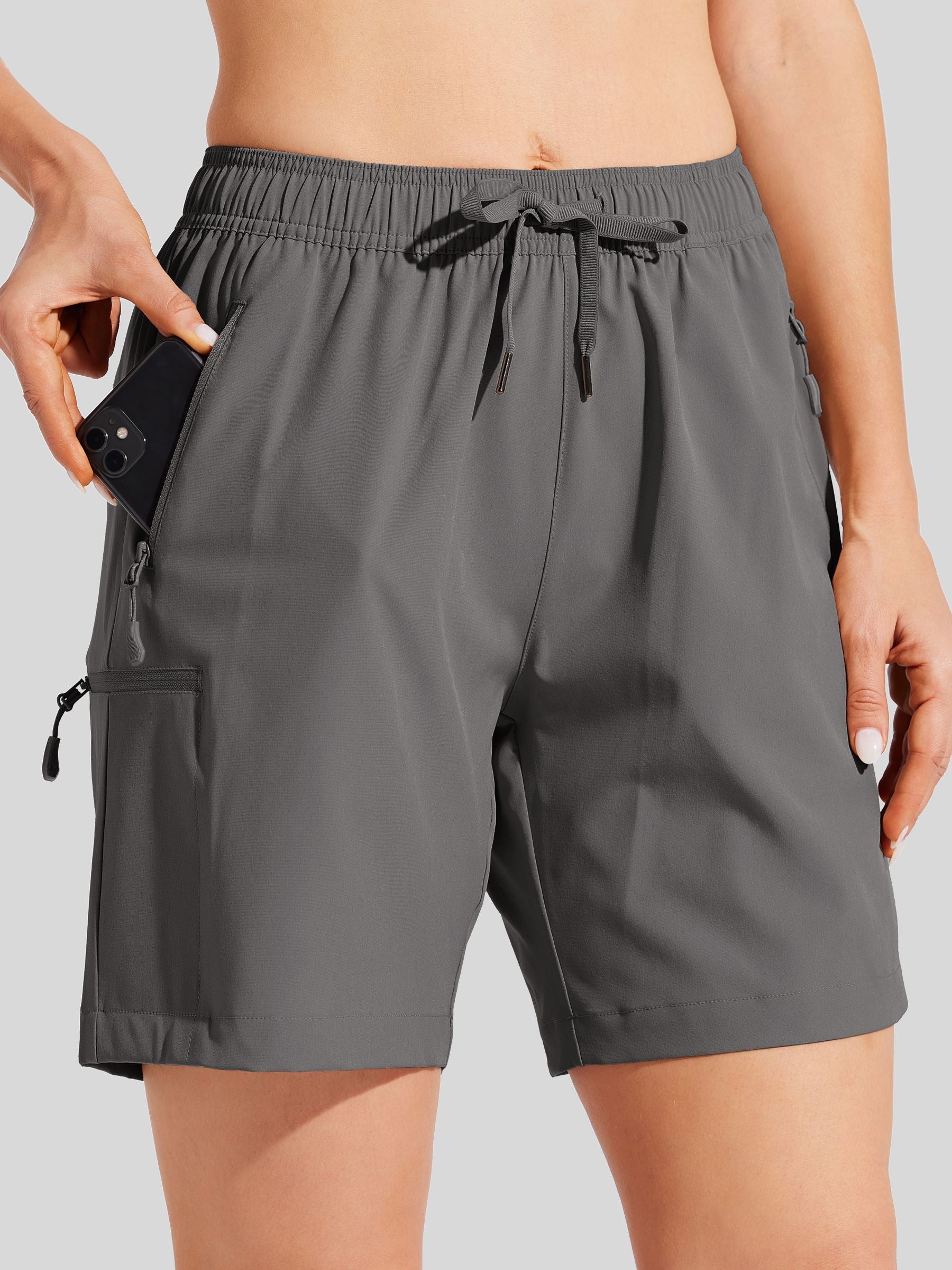 Wiliit Women's Hiking Athletic Shorts_dark gray2