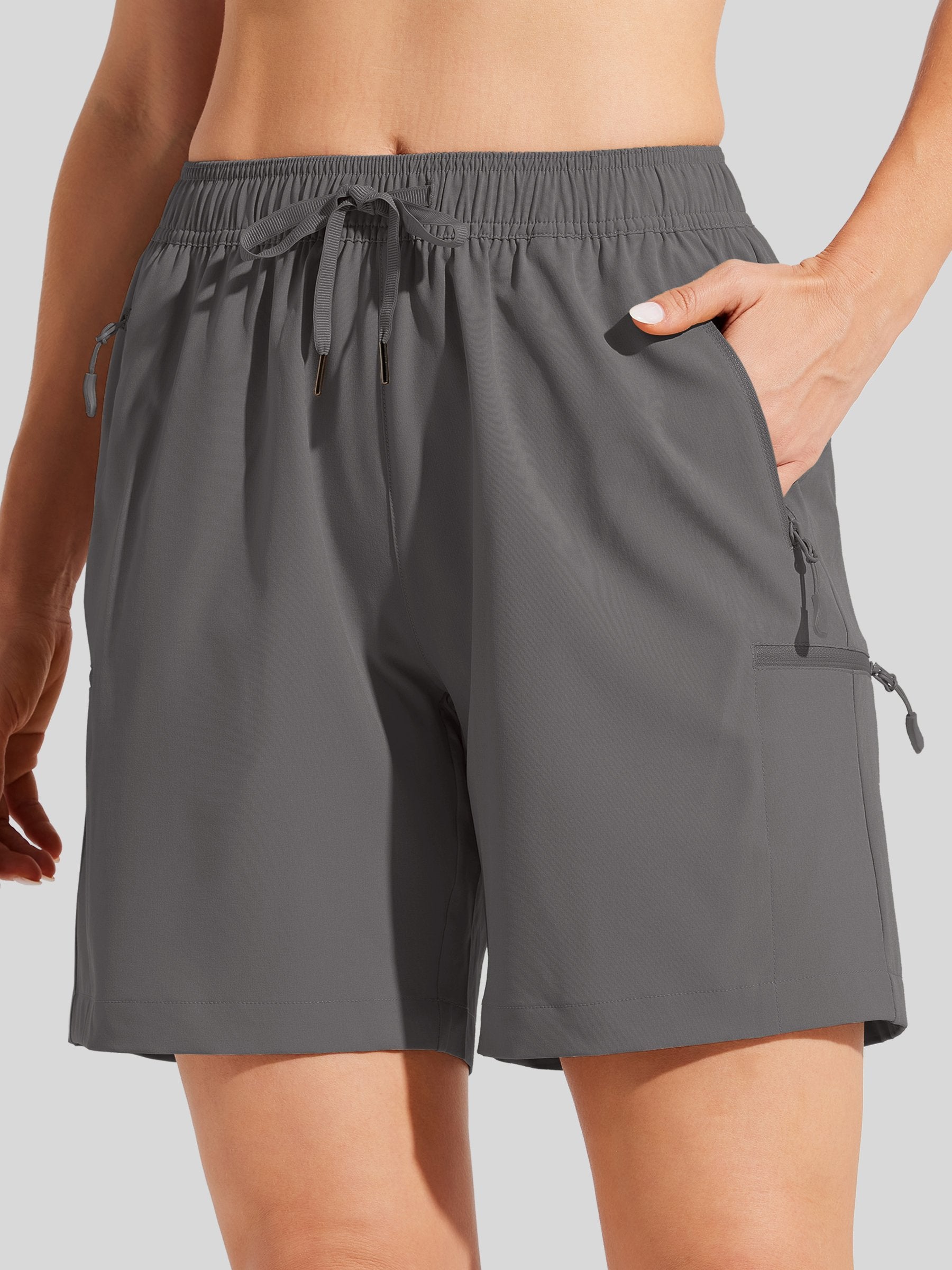 Wiliit Women's Hiking Athletic Shorts_dark gray4