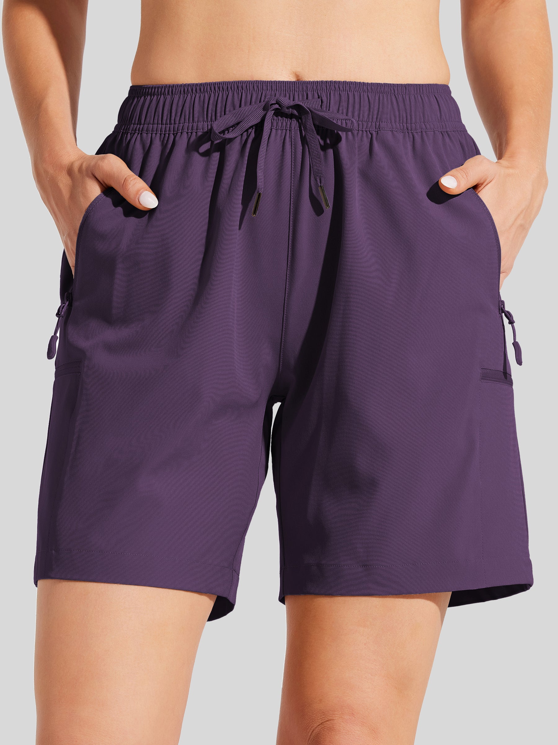 Wiliit Women's Hiking Athletic Shorts_purple1