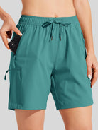 Wiliit Women's Hiking Athletic Shorts_teal3