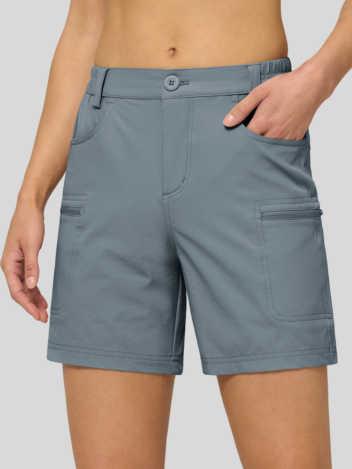 Willit Women's Hiking Shorts Quick Dry in blue2