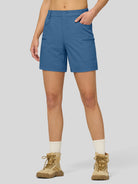 Willit Women's Hiking Shorts Quick Dry in blueashes1