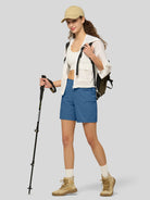 Willit Women's Hiking Shorts Quick Dry in blueashes4