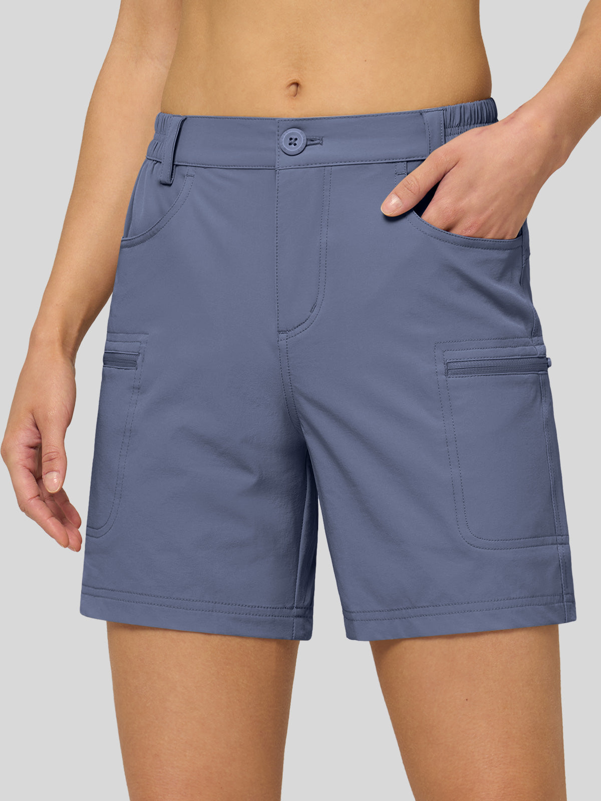 Willit Women's Hiking Shorts Quick Dry in bluishviolet2