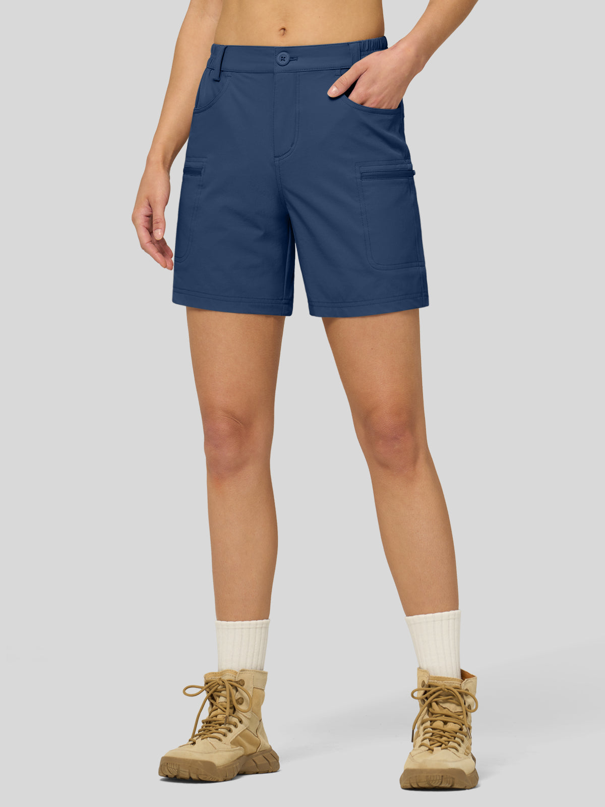 Willit Women's Hiking Shorts Quick Dry in navy2