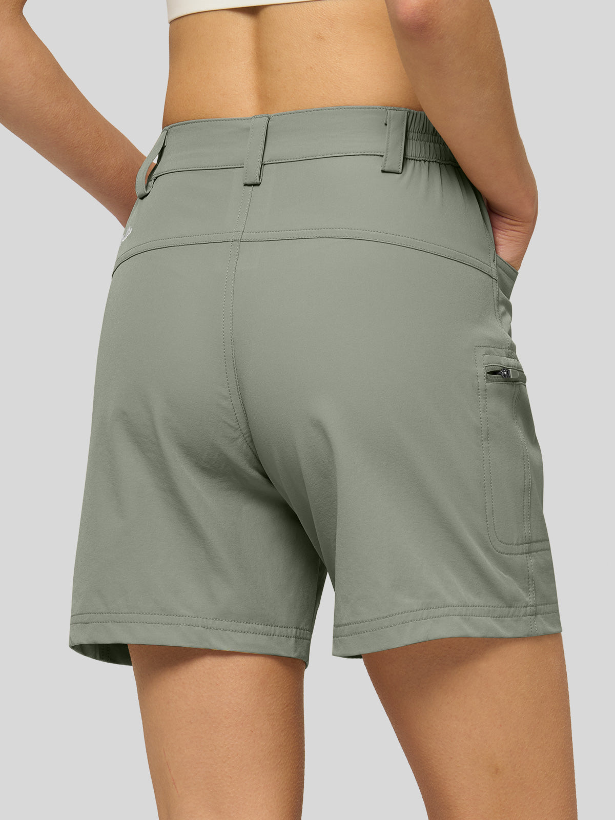 Willit Women's Hiking Shorts Quick Dry in sagegreen3