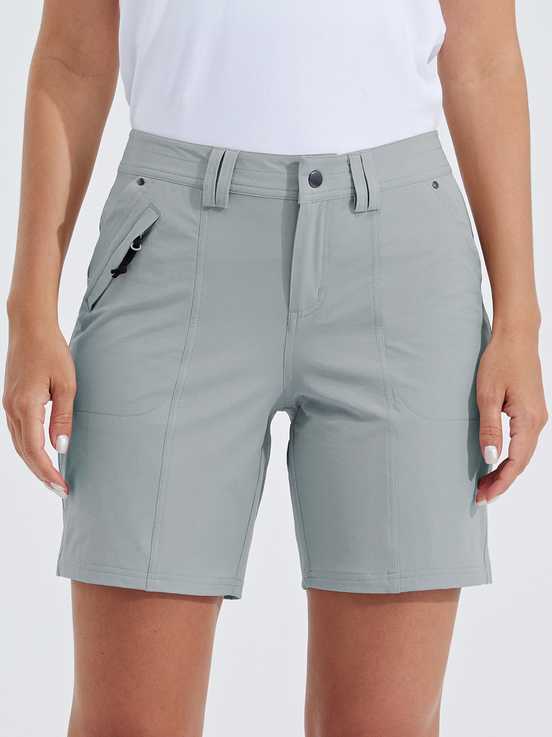 Womens Hiking Shorts Water Resistant light gray1