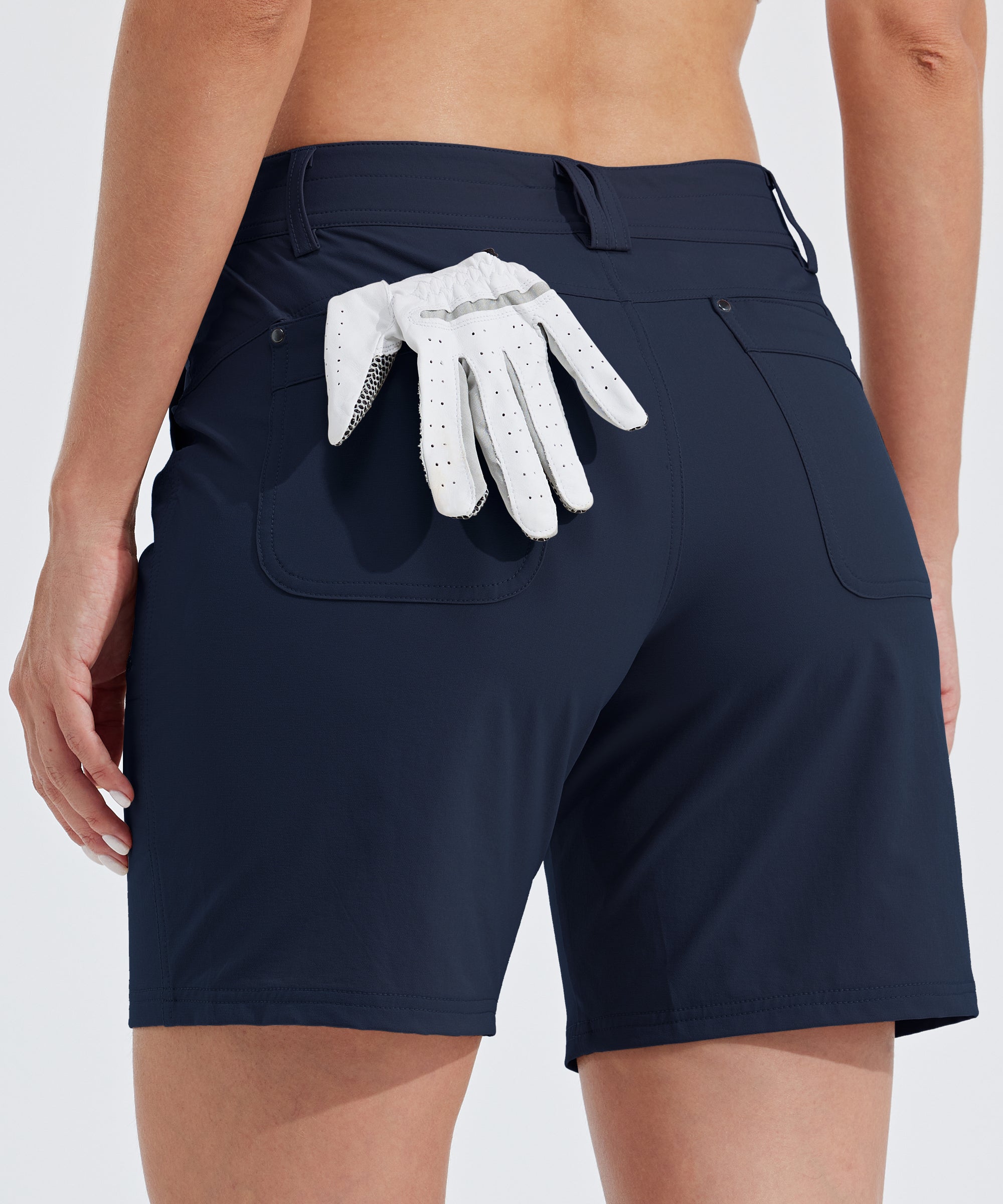 Womens Hiking Shorts Water Resistant navy blue3