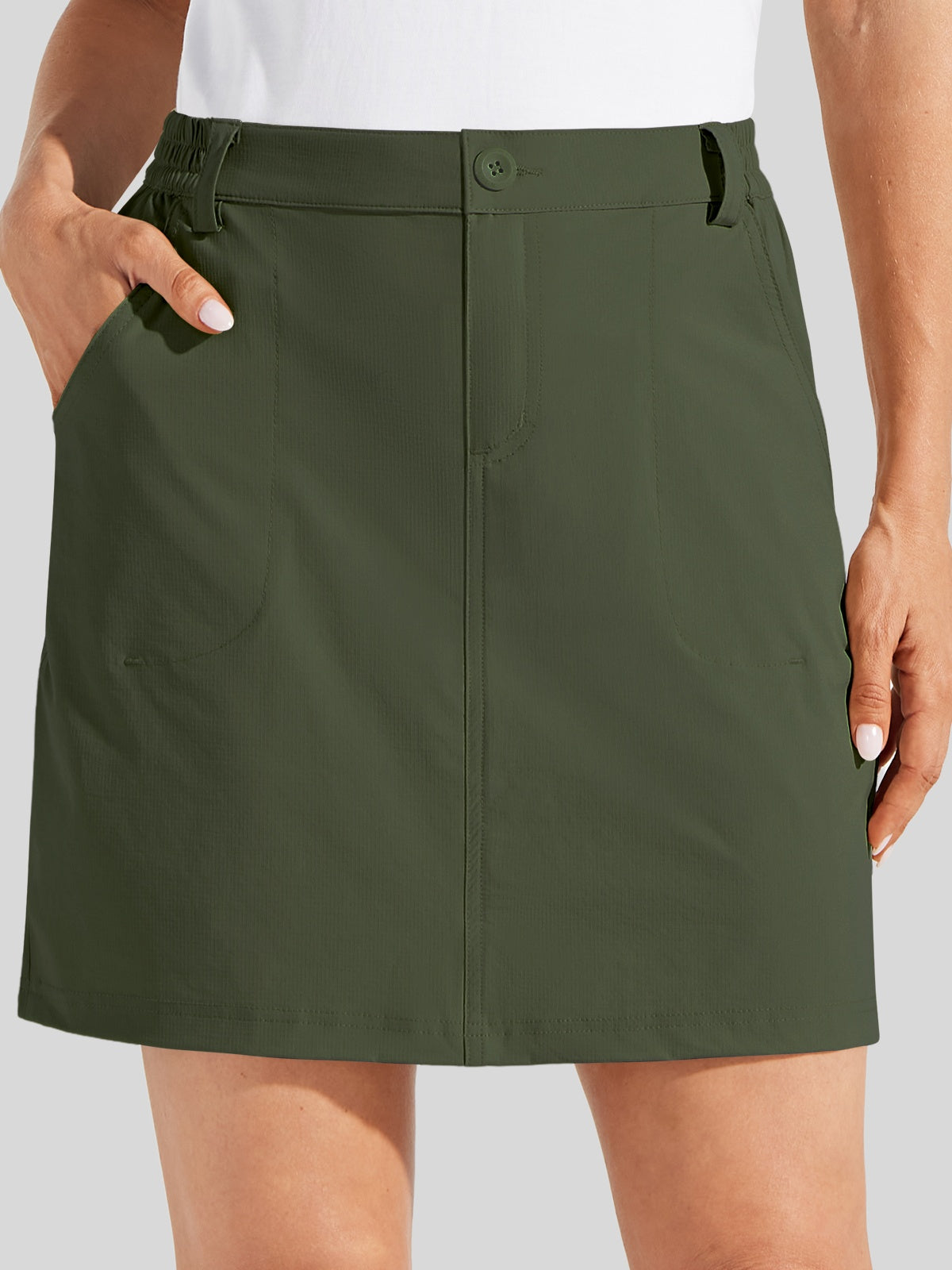 Willit Women's Lightweight Outdoor Skort_army green
