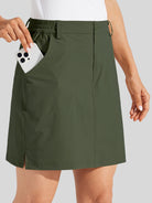 Willit Women's Lightweight Outdoor Skort_army green