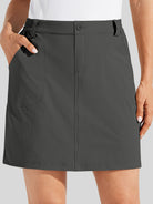 Willit Women's Lightweight Outdoor Skort_deep gray