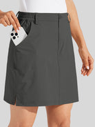 Willit Women's Lightweight Outdoor Skort_deep gray