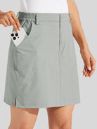 Willit Women's Lightweight Outdoor Skort_light gray