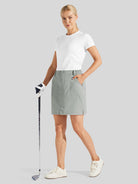 Willit Women's Lightweight Outdoor Skort_light gray