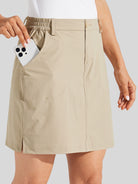 Willit Women's Lightweight Outdoor Skort_light khaki