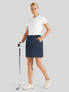 Willit Women's Lightweight Outdoor Skort_navy