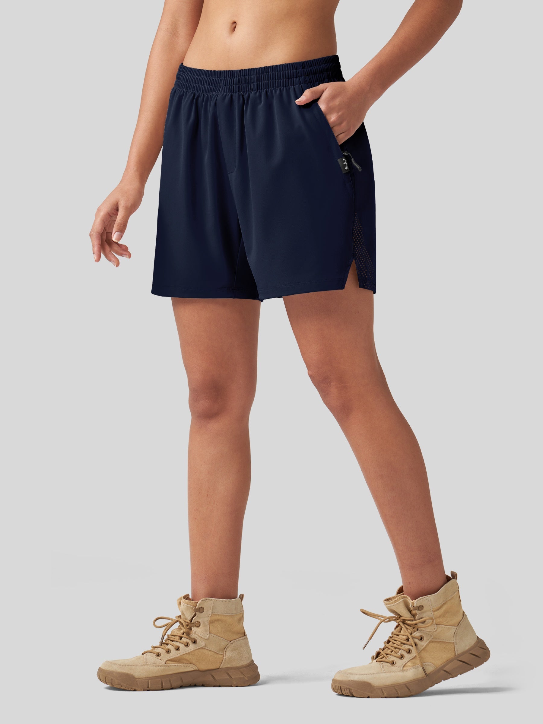 Willit Women's Active Trek Shorts 7 Inch in navy4