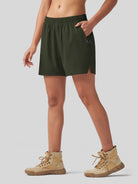Willit Women's Active Trek Shorts 7 Inch in olive4