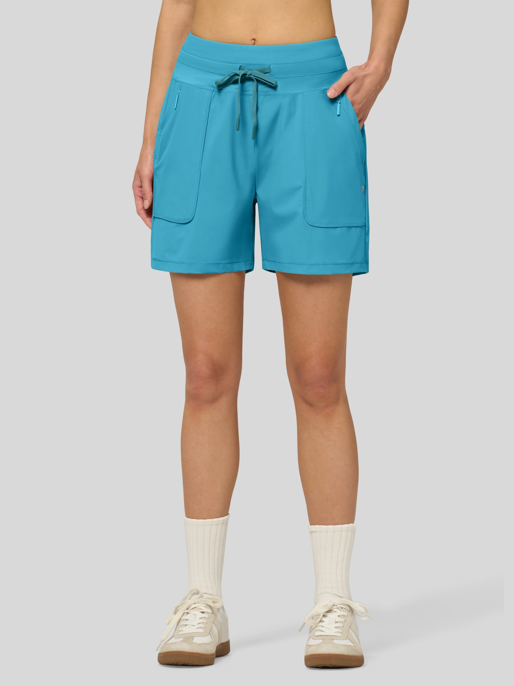 Willit Women's Quick-Dry Workout Shorts 5 Inch in atoll1