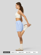 Willit Women's Quick-Dry Workout Shorts 5 Inch in baby blue5