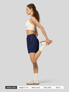 Willit Women's Quick-Dry Workout Shorts 5 Inch in navy5