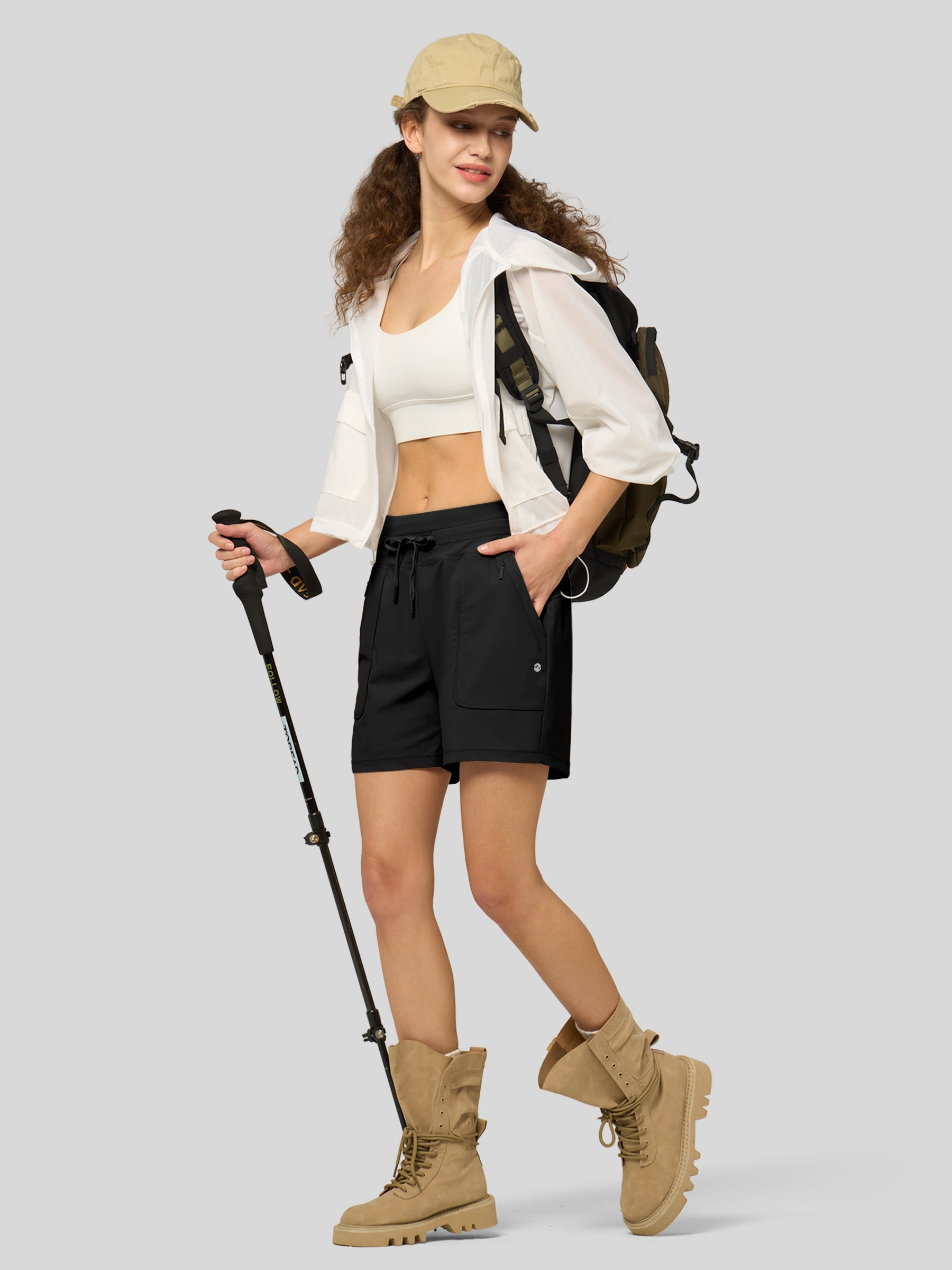 Willit Women's Quick-Dry Workout Shorts 5 Inch in navy4