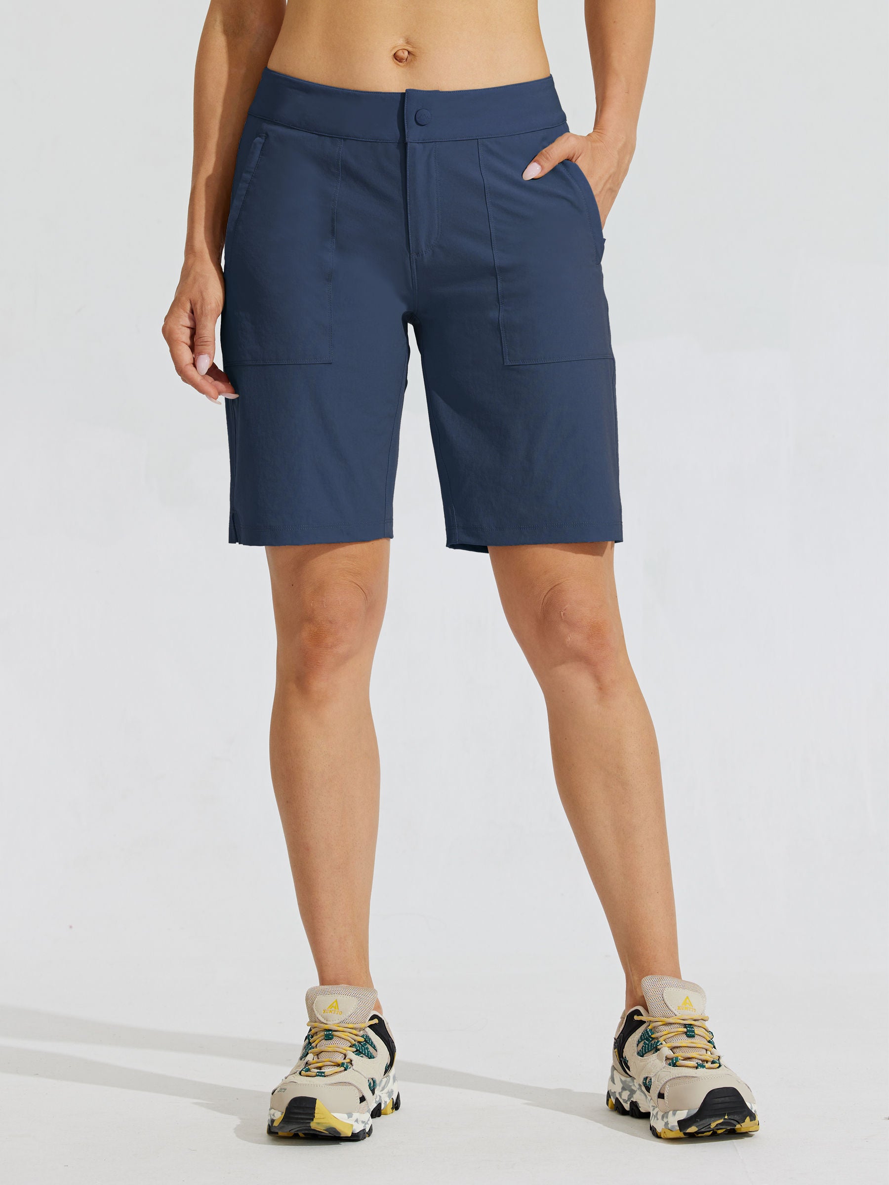 Womens Quick Dry Cargo Shorts navy2