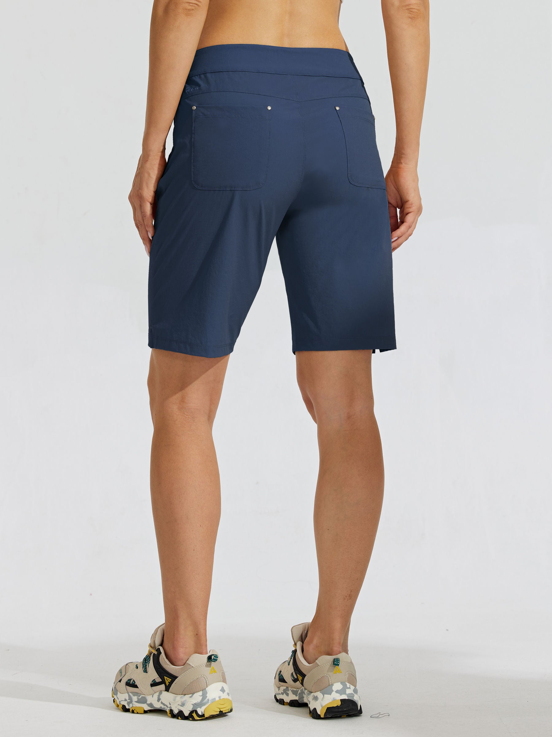 Womens Quick Dry Cargo Shorts navy3
