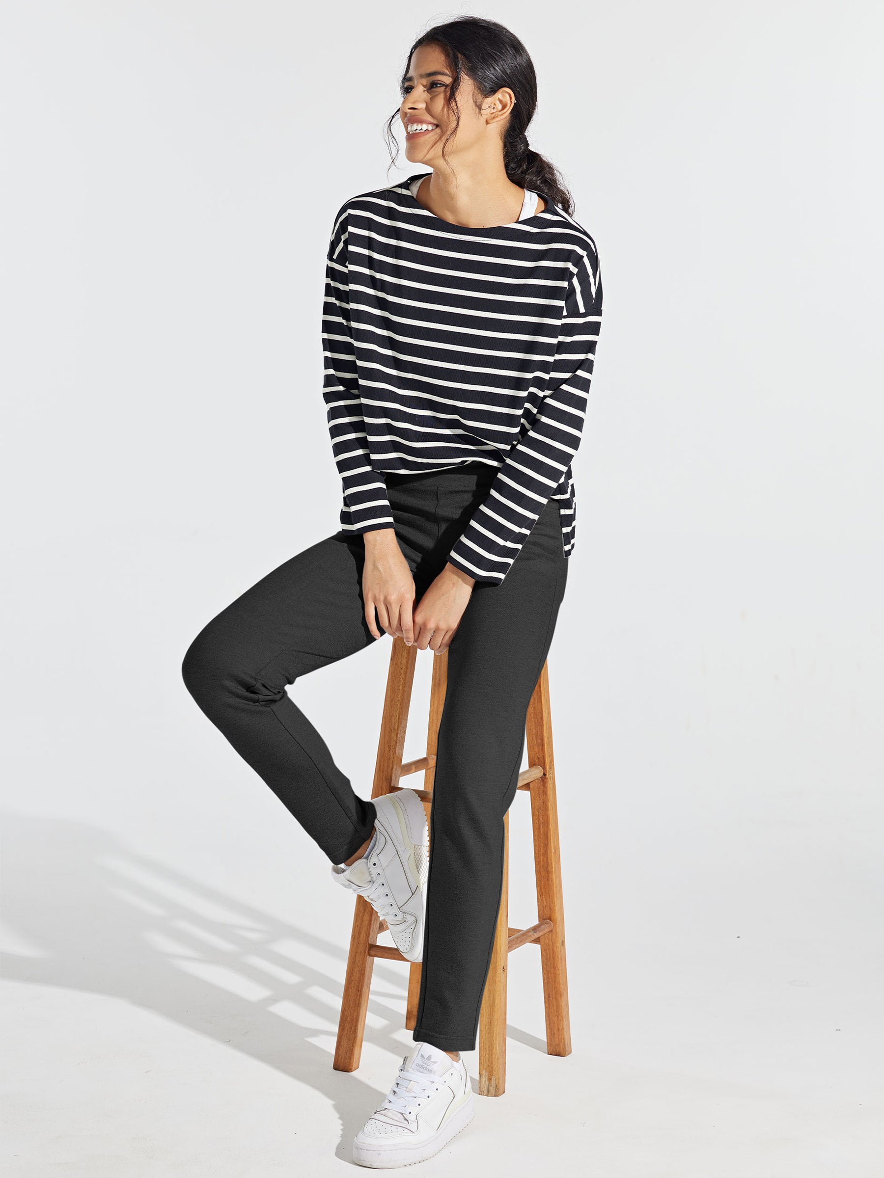 Womens Skinny Stretch Dress Pants charcoal dark gray