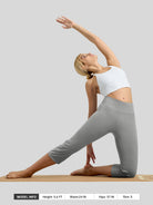 Willit Women's Straight Leg Capris Pants_light gray