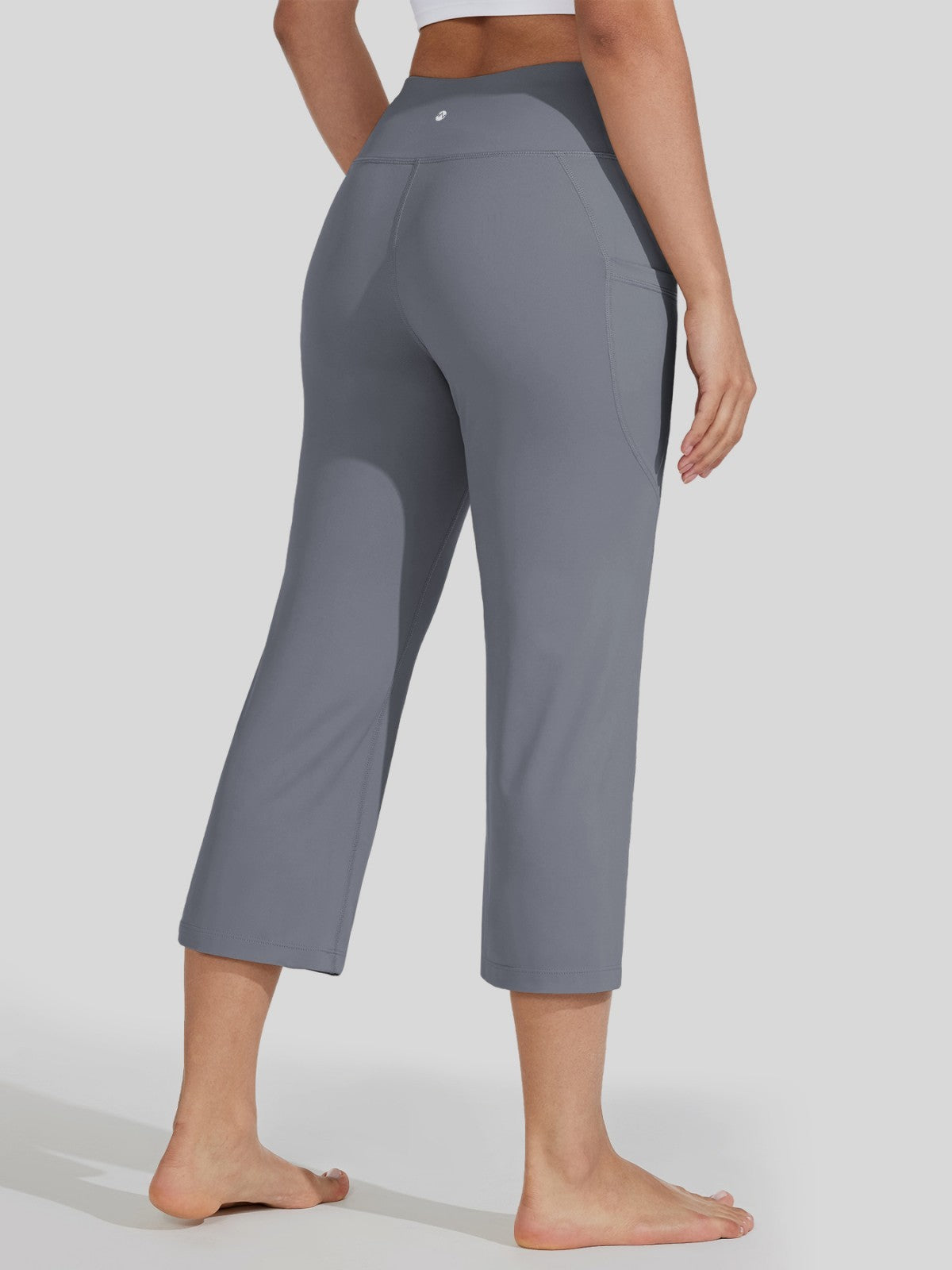 Willit Women's Straight Leg Capris Pants_light khaki