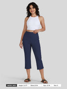 Willit Women's Straight Leg Capris Pants_olive
