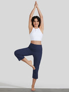 Willit Women's Straight Leg Capris Pants_olive