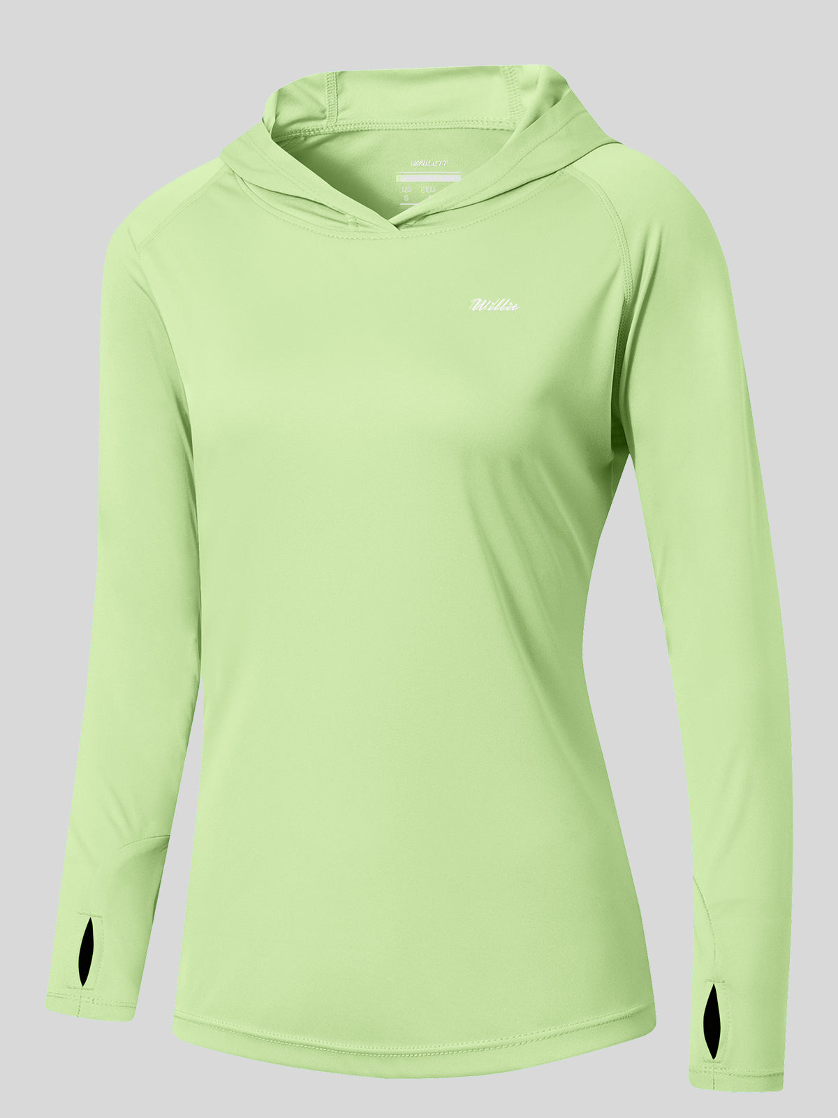 Willit Women's Sun Protection Hoodie UPF 50+_pastel green