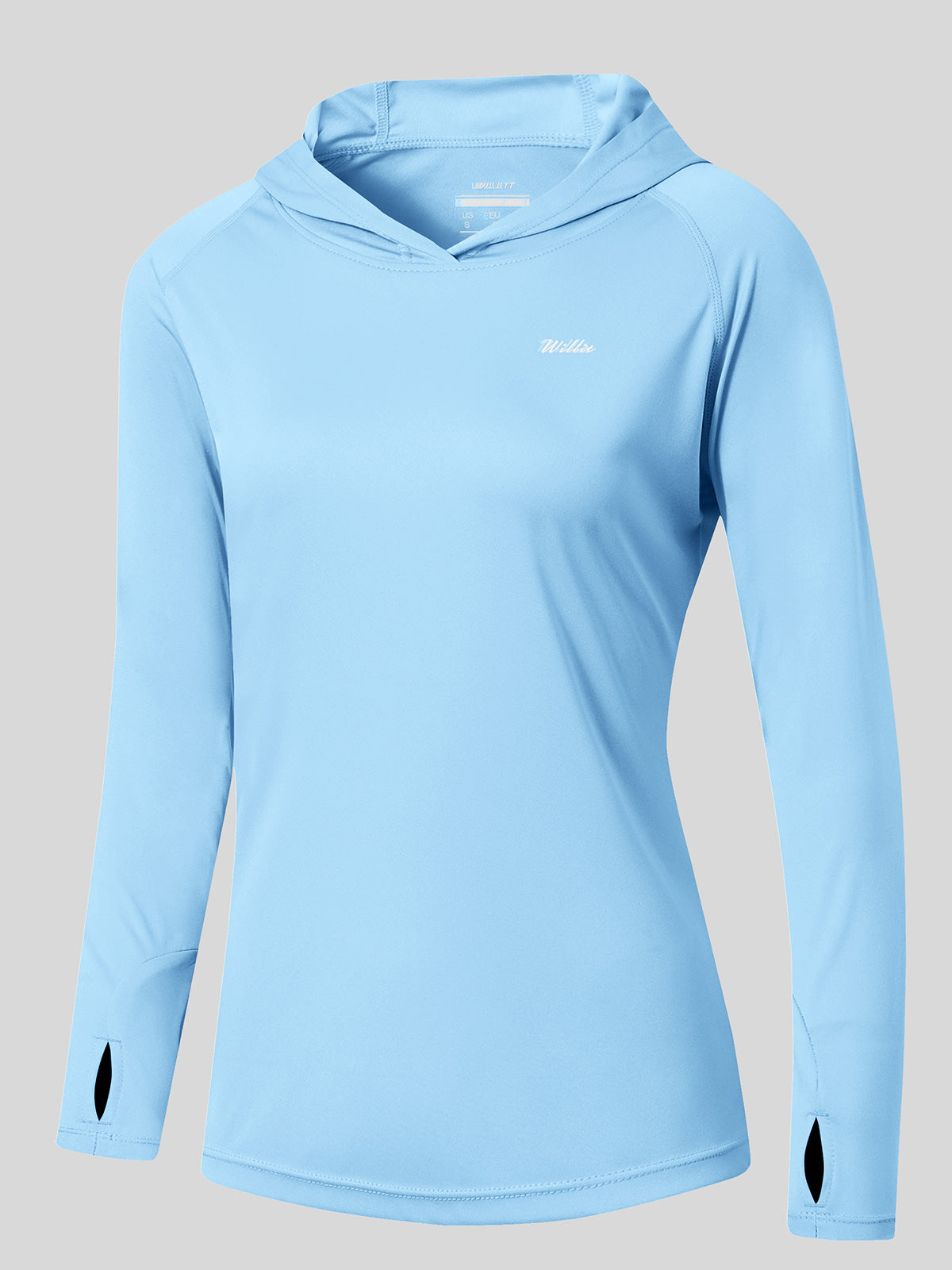 Willit Women's Sun Protection Hoodie UPF 50+_light blue