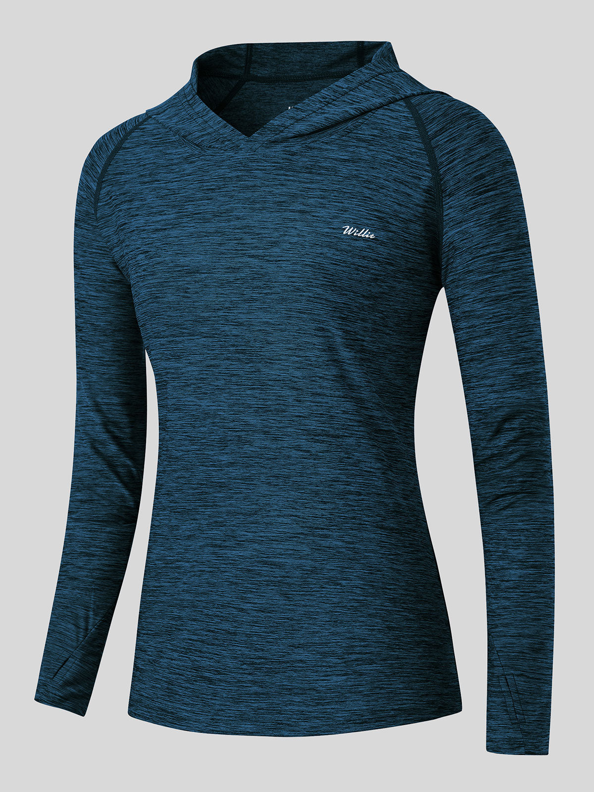 Willit Women's Sun Protection Hoodie UPF 50+_blue