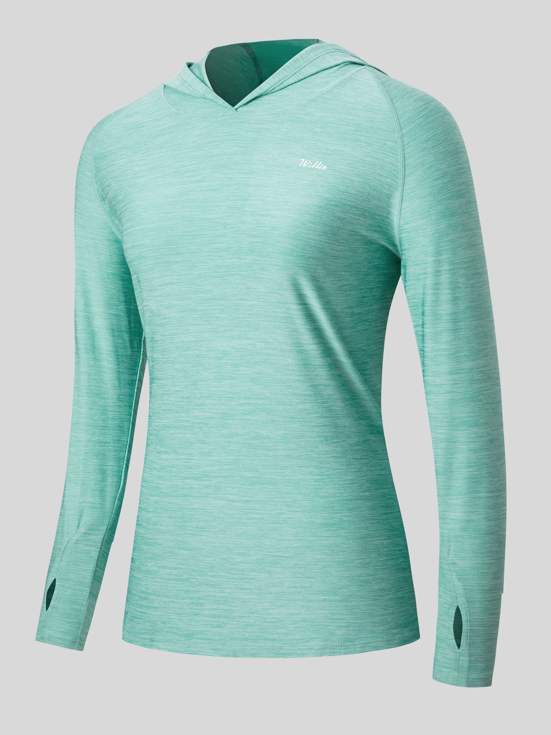 Willit Women's Sun Protection Hoodie UPF 50+_light cyan