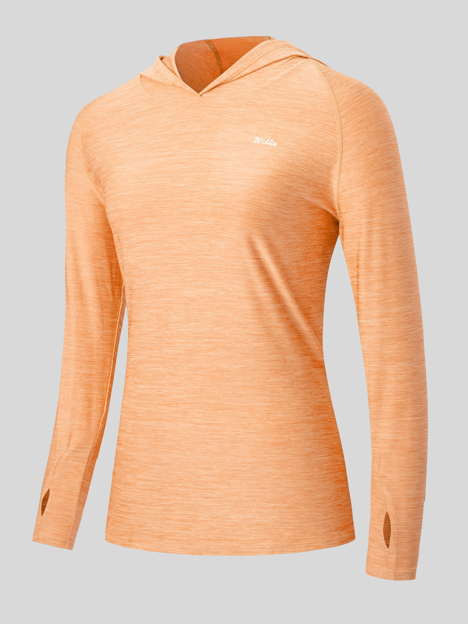 Willit Women's Sun Protection Hoodie UPF 50+_light orange