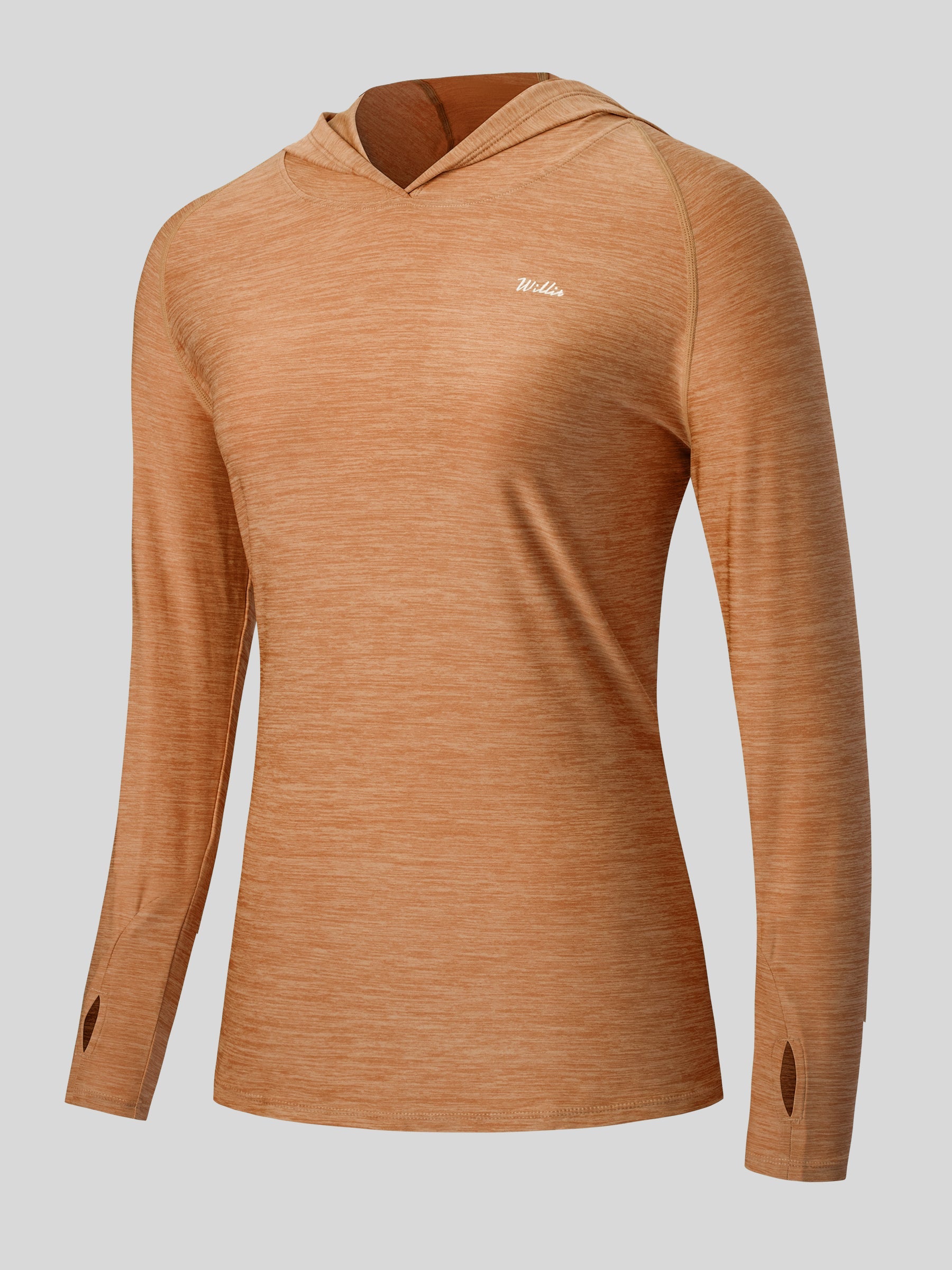 Willit Women's Sun Protection Hoodie UPF 50+_orange