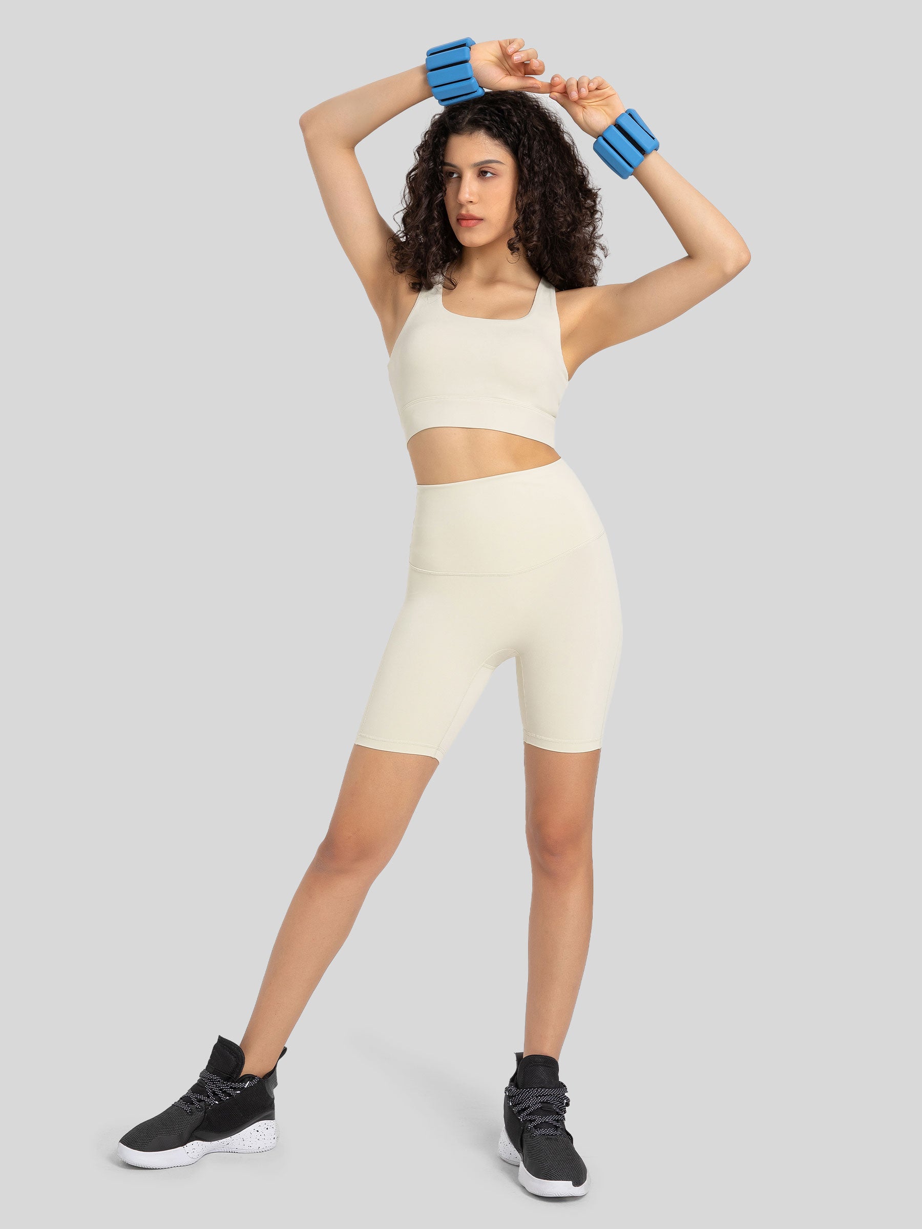 Womens Training Sports Bra off white