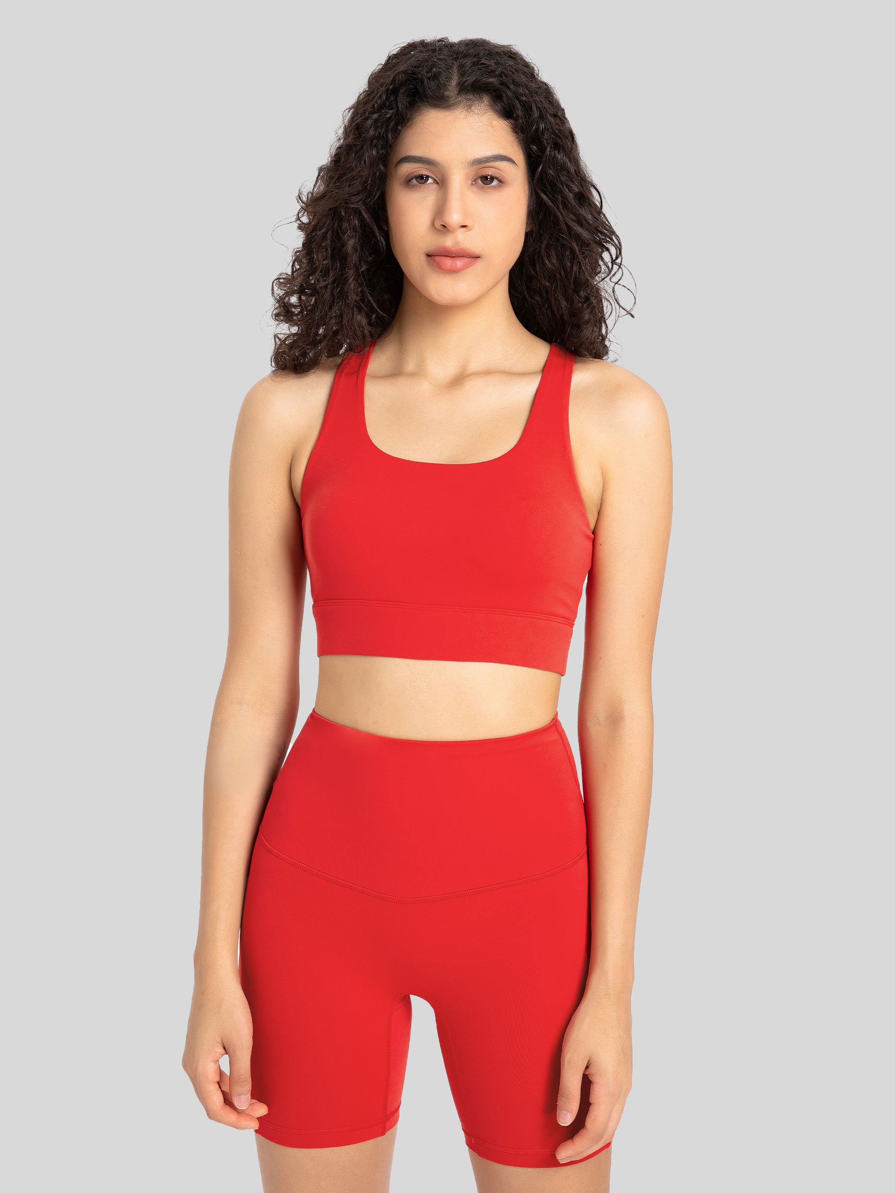 Womens Training Sports Bra red