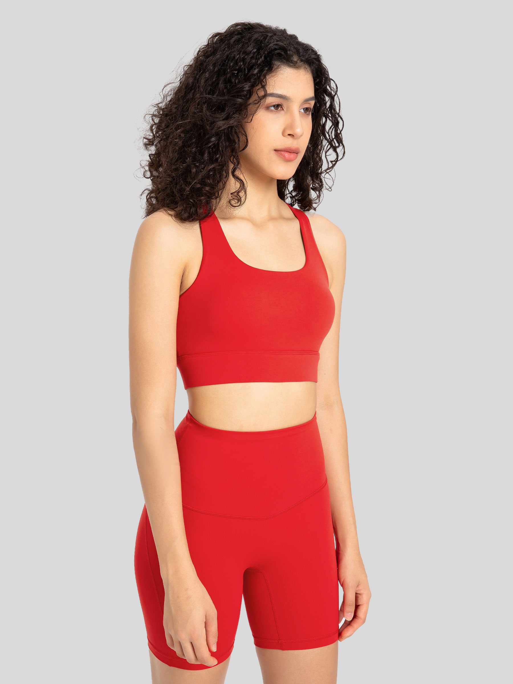 Womens Training Sports Bra red