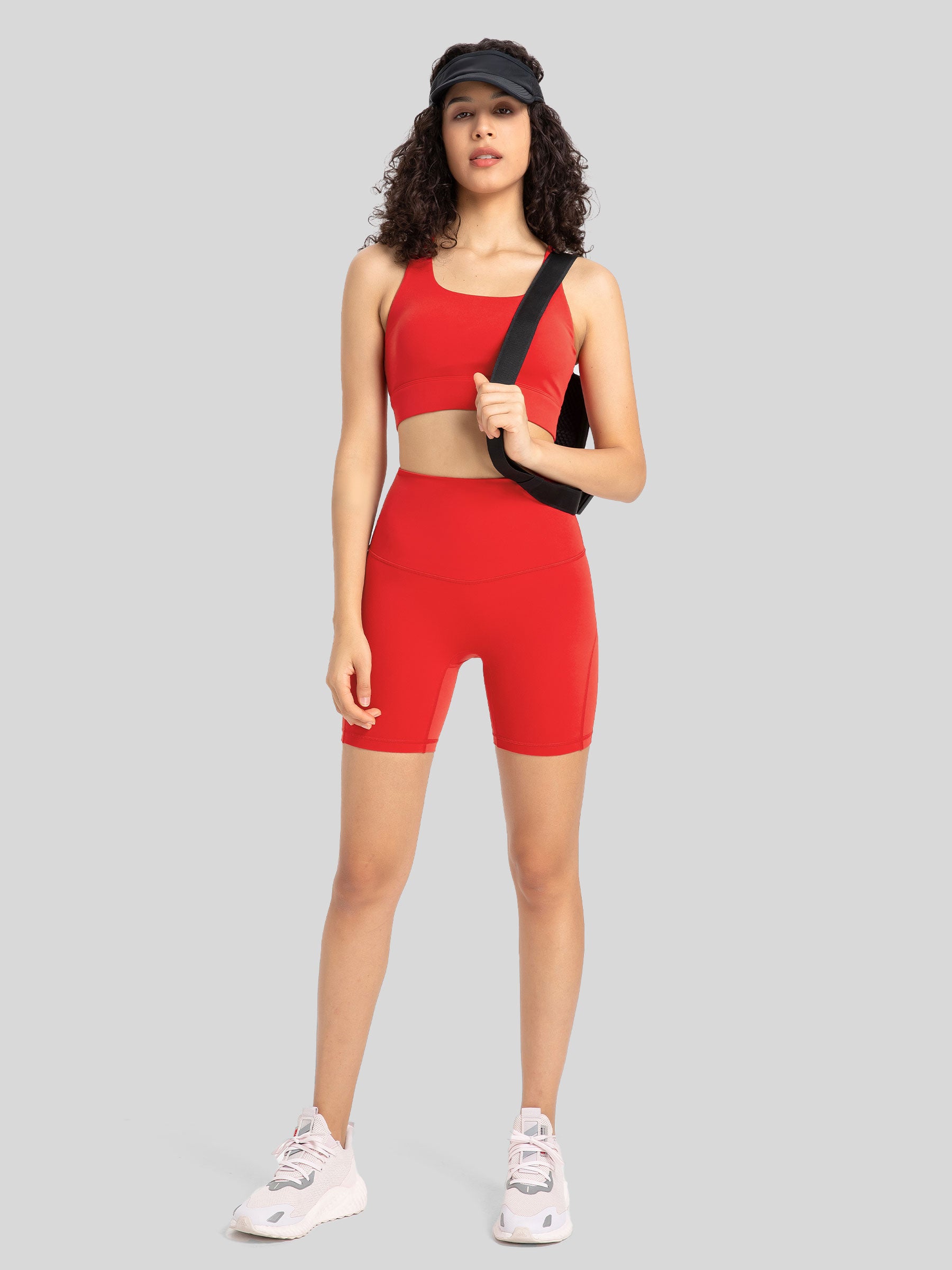 Womens Training Sports Bra red