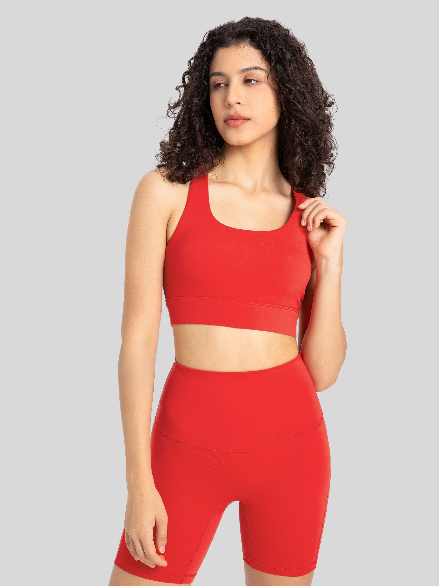 Womens Training Sports Bra red